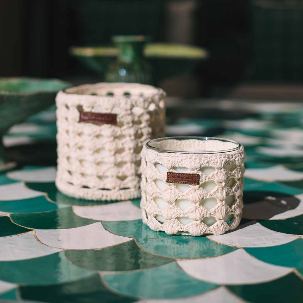 Bougie Macramé Fleur d’Oranger