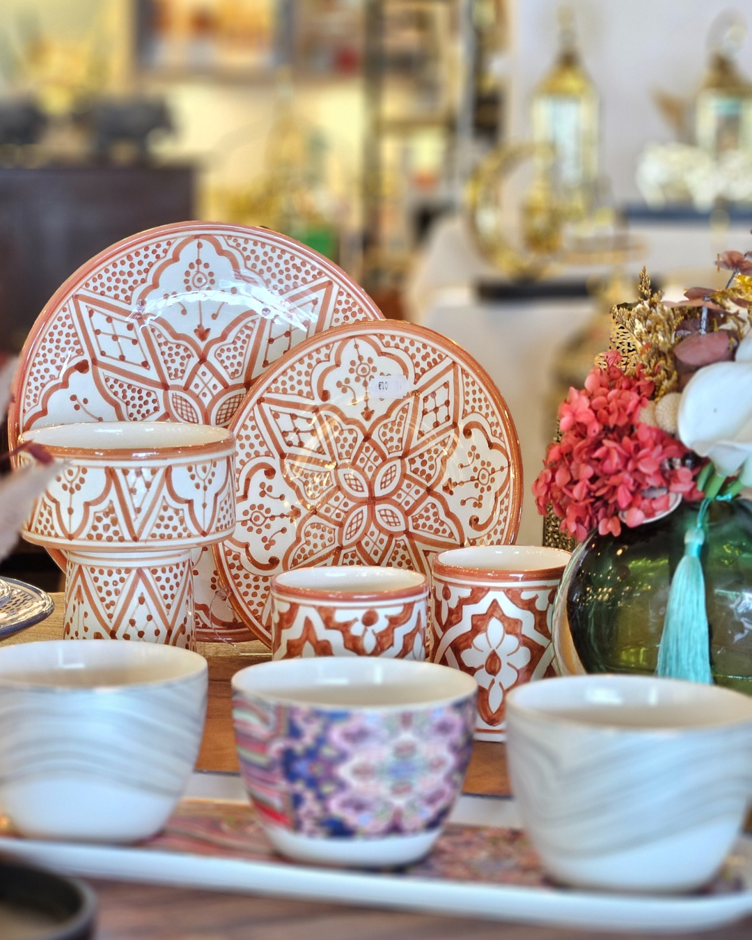 Assiettes Mosaïques rubis