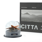 Diffuseur CITTA avec pierres blanches et coffret noir mineral diffuser